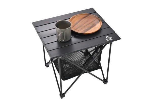 Daytona Tavolo da Campeggio Pieghevole Nero 40x34x36 cm - Compatto e Resistente - Forbikes - ENDURRAD