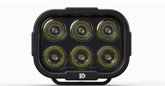 Faretto LED moto omologato ECE 5.100 lumen profilo basso DL6