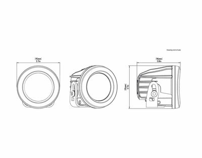 Denali Fanale - Faretto moto led DR1 - 2190 lumen - ENDURRAD