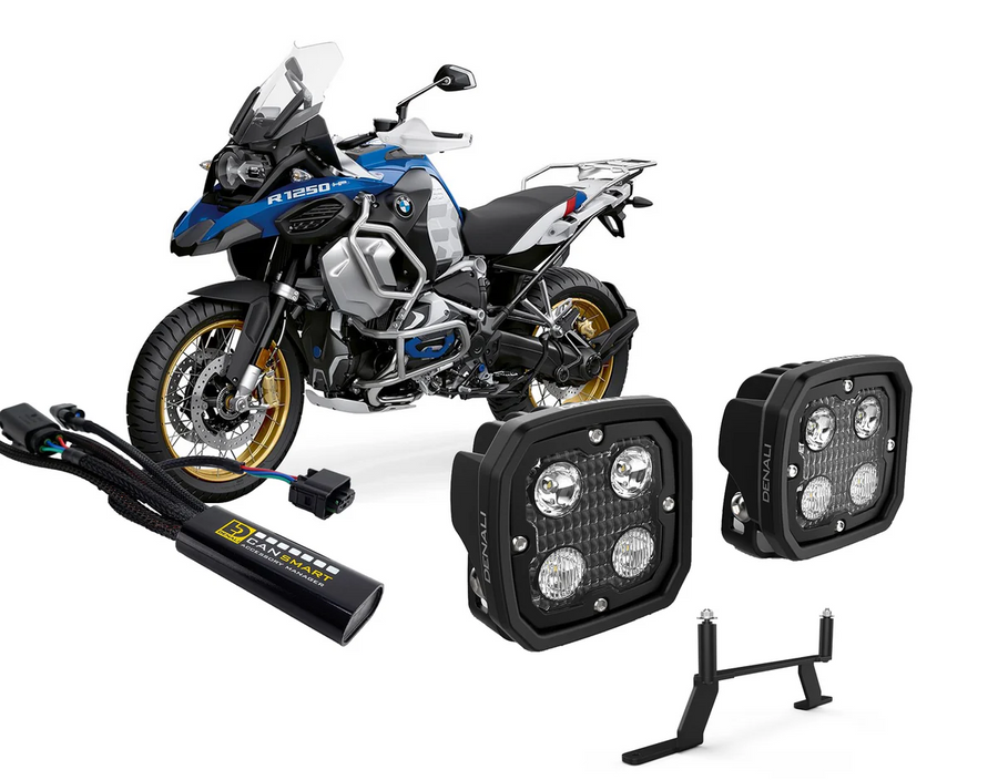 Kit faretti D4 e centralina CANsmart DENALI montati sulla BMW R 1250 GS Adventure