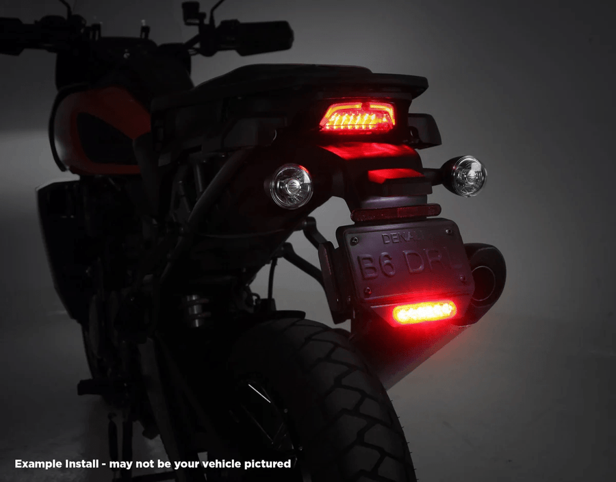 Luce freno LED B6 DENALI montata sulla Harley-Davidson Pan America 1250