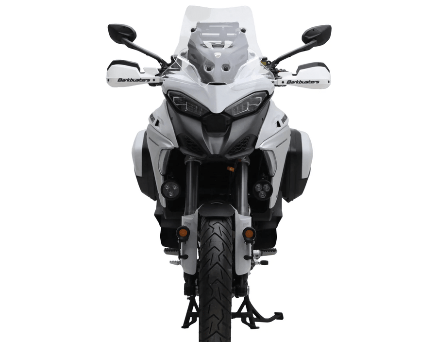 Supporti faretti anteriori superiori DENALI montati sulla Ducati Multistrada V4