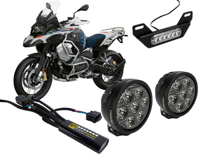 Kit DENALI DNL07KIT001 con due faretti D7, centralina CANsmart e luce freno B6 per BMW R 1250 GS