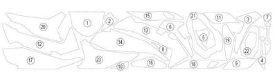Eazi - Grip Pellicola Protettiva Carene per BMW S 1000 R 2025 - ENDURRAD