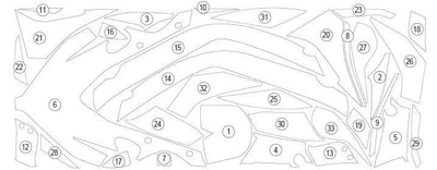 Eazi-Grip Pellicola Protettiva Carene per Honda CBR650R 2021–2023