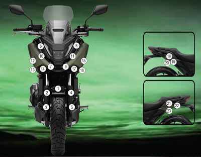 Eazi-Grip Pellicola Protettiva Carene per Honda NC750X 2025