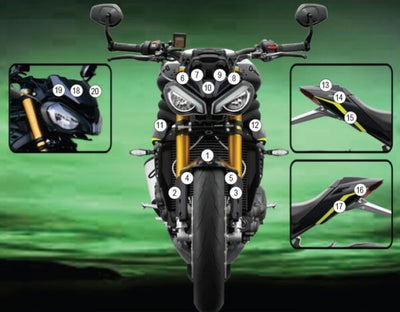 Eazi - Grip Pellicola Protettiva Carene per Triumph Speed Triple 1200 RS (2025) - ENDURRAD