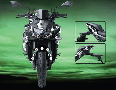 Eazi-Grip Pellicola protettiva per Kawasaki ZH2 2023-2024