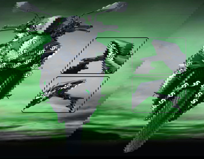 Eazi-Grip Pellicola protettiva per Kawasaki ZH2 2023-2024