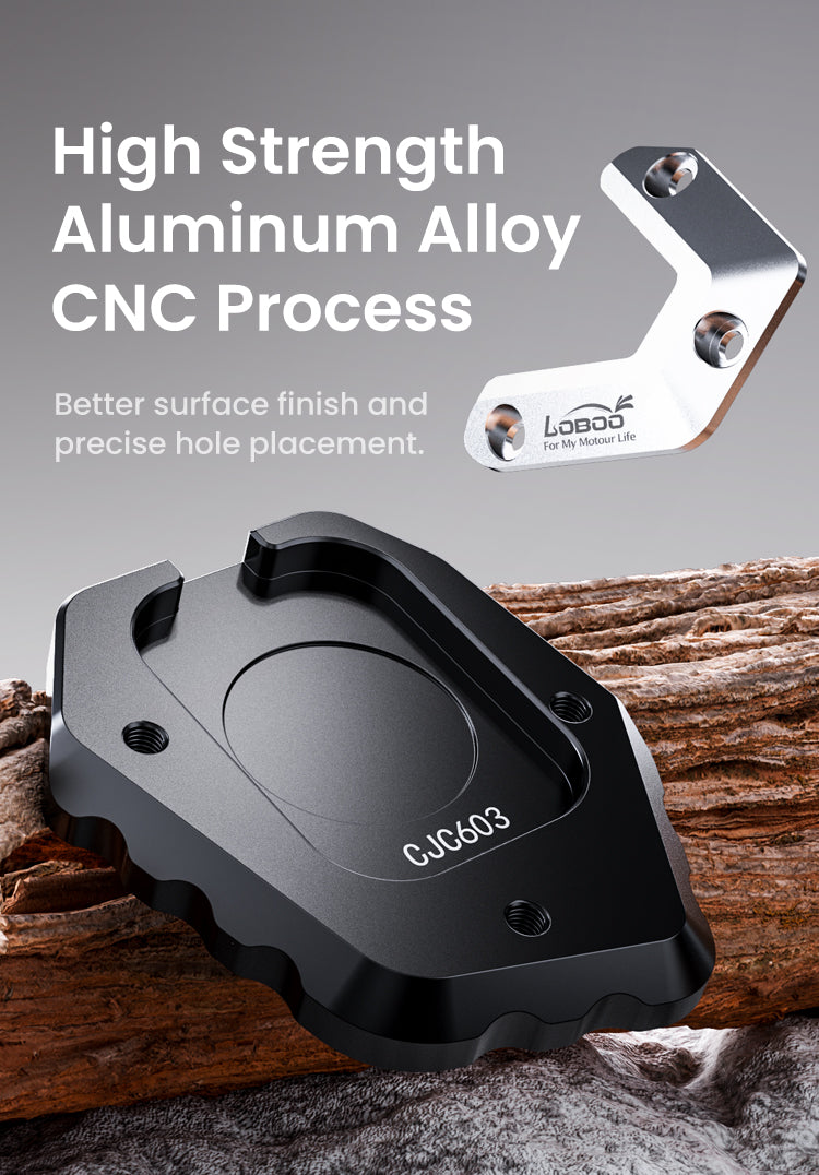 CNC-machined aluminum, 107 grams