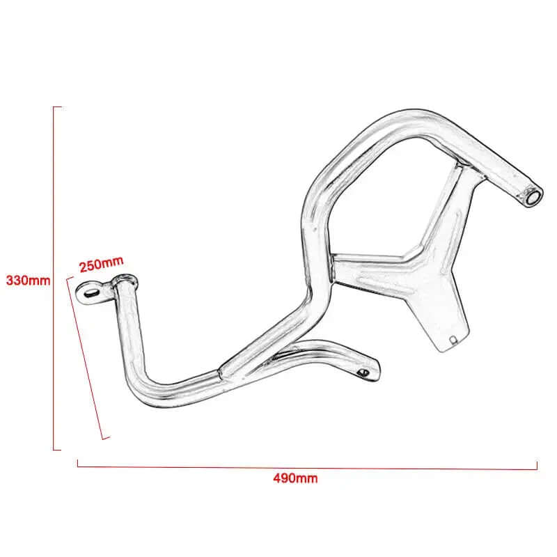 Estensione Crash Bar per BMW R 1200 GS Adventure - Endurrad.com