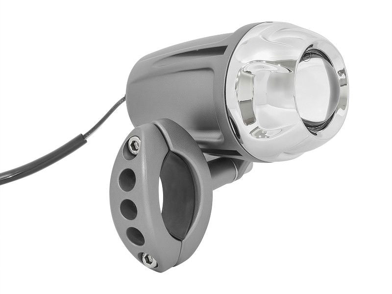 FANALE AUSILIARIO DI PROFONDITA' POLIELLISSOIDALE ALOGENO 12V55W - GHIERA CROMO