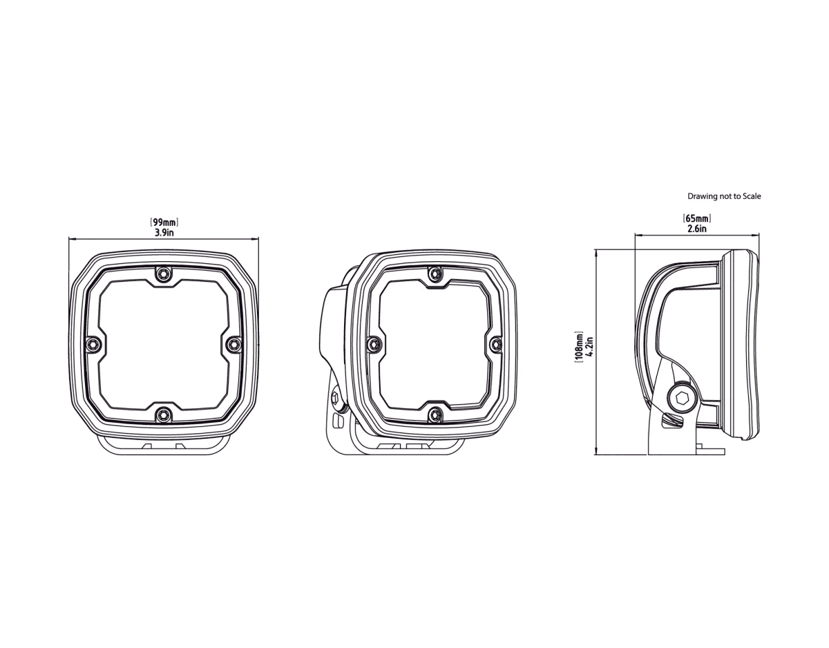 Fanale moto led D4 - 4380 lumen | DNLD4050 - r29357 - ENDURRAD