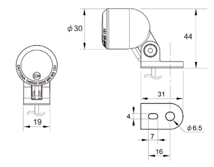 Fanale posteriore e luce freno LED "D - TAIL" | 80930 - r29783 - ENDURRAD