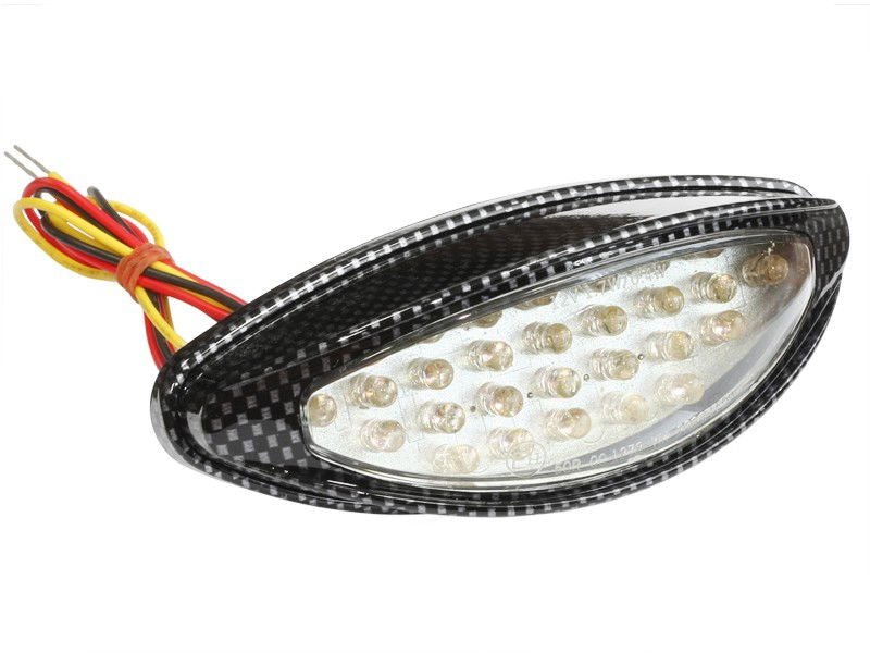 FANALINO POSTERIORE CARBON A LED, UNIVERSAL | 02 - 0299 - r27714 - ENDURRAD