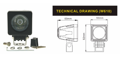 Faretti led per moto a luce FLOOD