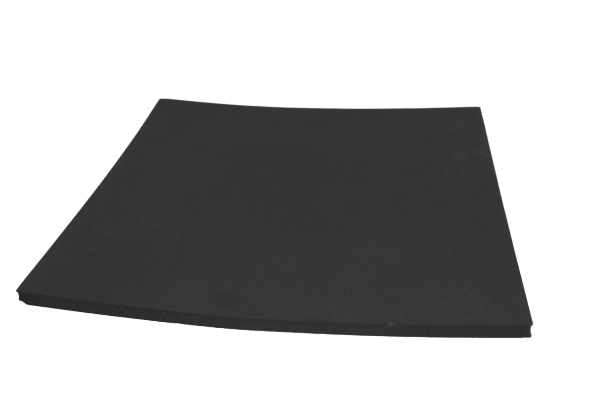 Foglio neoprene adesivo colore nero 33x33 cm spessore 10 mm - ENDURRAD