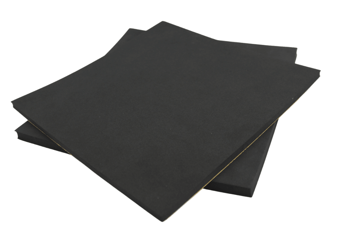 Foglio neoprene adesivo colore nero 33x33 cm spessore 10 mm - ENDURRAD