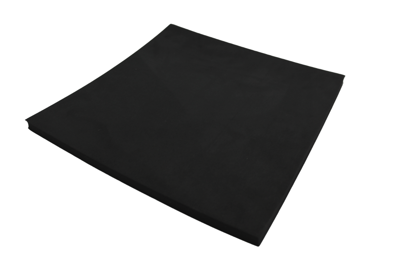 Foglio neoprene adesivo colore nero 33x33 cm spessore 15 mm
