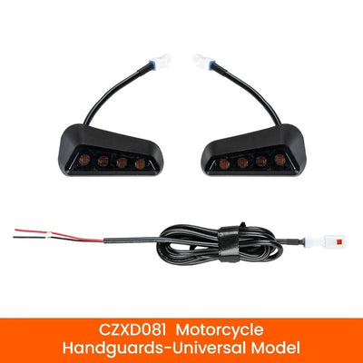Kit LOBOO CZXD081: due moduli con quattro LED ambra ciascuno e cavo a Y a fili liberi