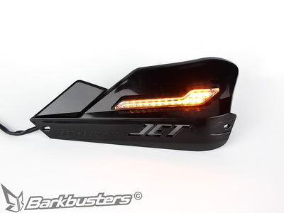 Freccia a LED ambra Barkbusters LED-001 montata sulla superficie superiore di una plastica JET