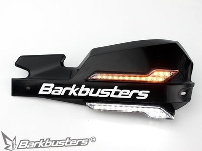 Freccia a LED ambra Barkbusters LED-001 su plastica VPS, abbinata alla luce bianca LED-002