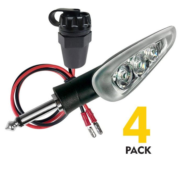 Frecce Moto a Sgancio Rapido LED Omologate, Kit 4 Pezzi – Prima