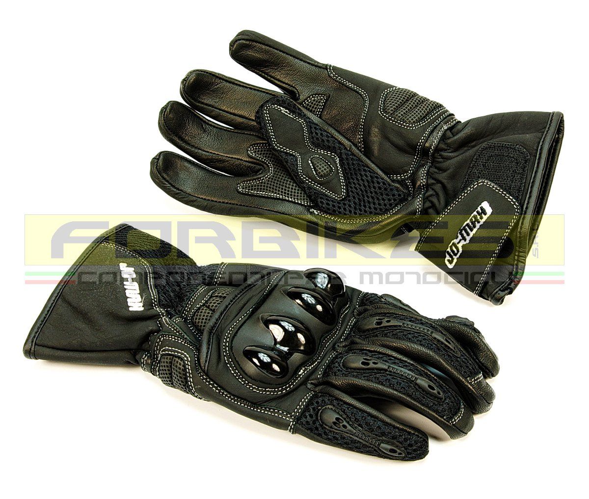 Guanto estivo pelle / mesh Modello Arioso colore nero