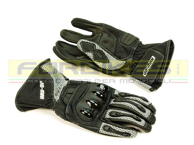Guanto estivo pelle / mesh Modello Arioso colore grigio