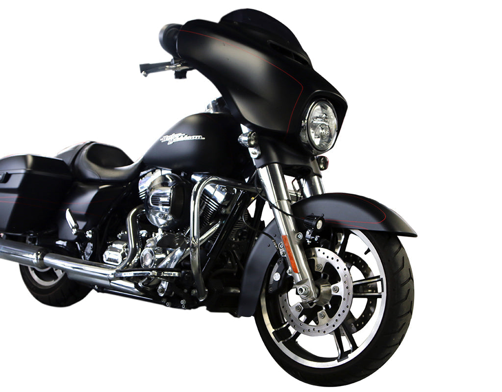 Supporto faretto DENALI montato sulla Softail Deluxe