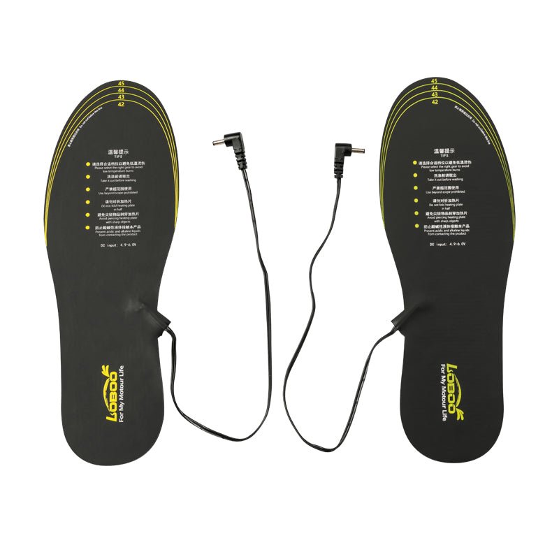 Heated insoles for thermal comfort during winter driving.