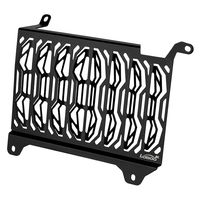 Protective radiator guard for Honda NX500, designed to protect the