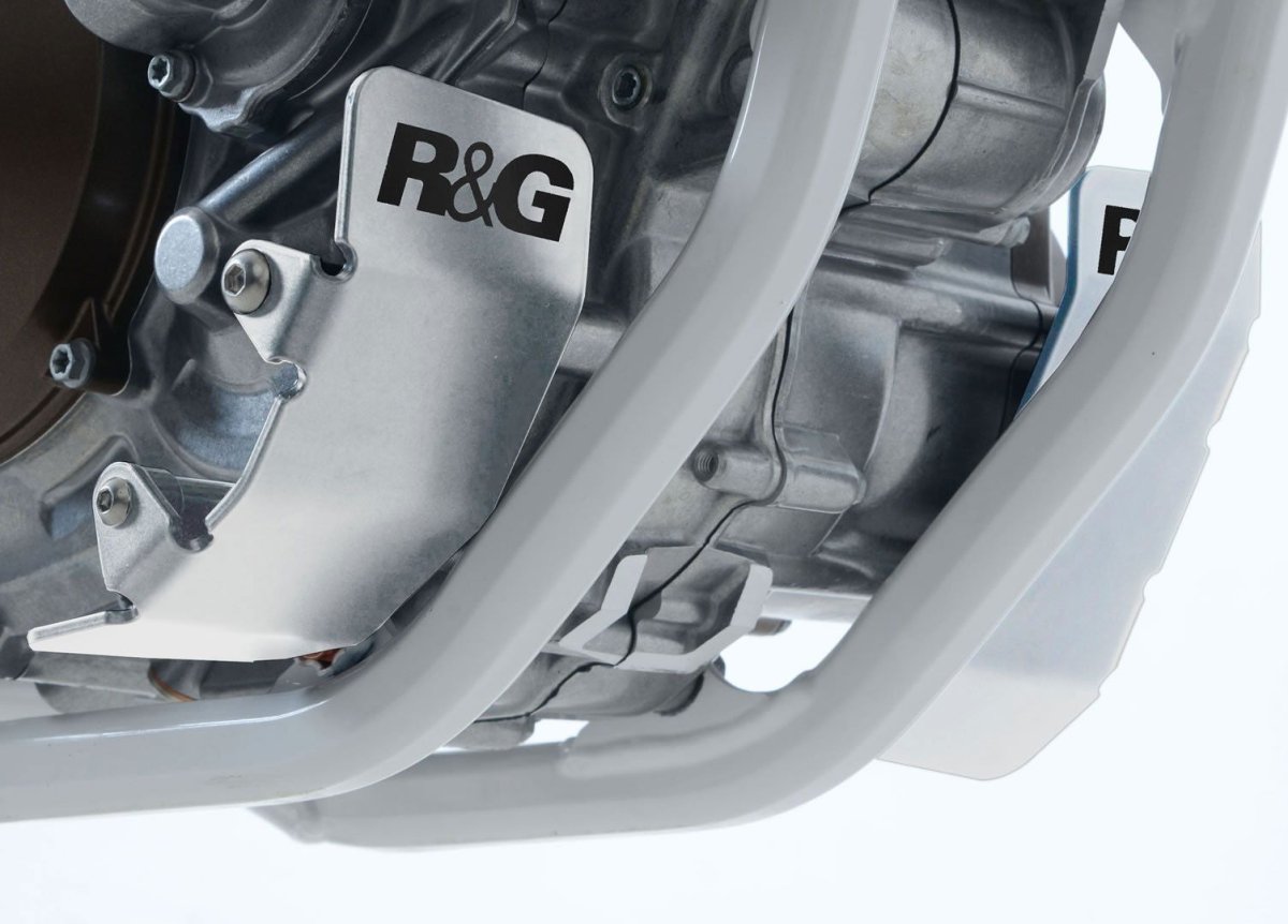 HUSQVARNA FS 450 '15 - (coppia) protezione motore - colore alluminio - ENDURRAD