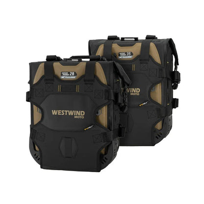 Hussar Panniers Set - Valigie Laterali Moto Semi - Rigide Impermeabili (30L/35L) - ENDURRAD