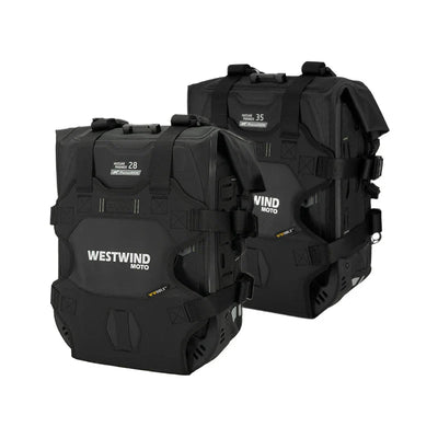 Hussar Panniers Set - Valigie Laterali Moto Semi - Rigide Impermeabili (30L/35L) - ENDURRAD