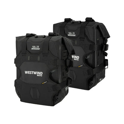 Hussar Panniers Set - Valigie Laterali Moto Semi - Rigide Impermeabili (30L/35L) - ENDURRAD