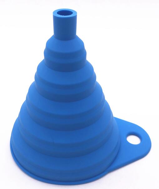 Imbuto in silicone richiudibile, blu