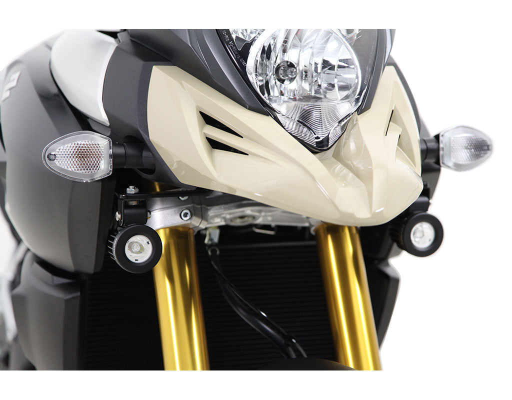 Supporto faretti DENALI montato sulla Suzuki V-Strom DL 1000