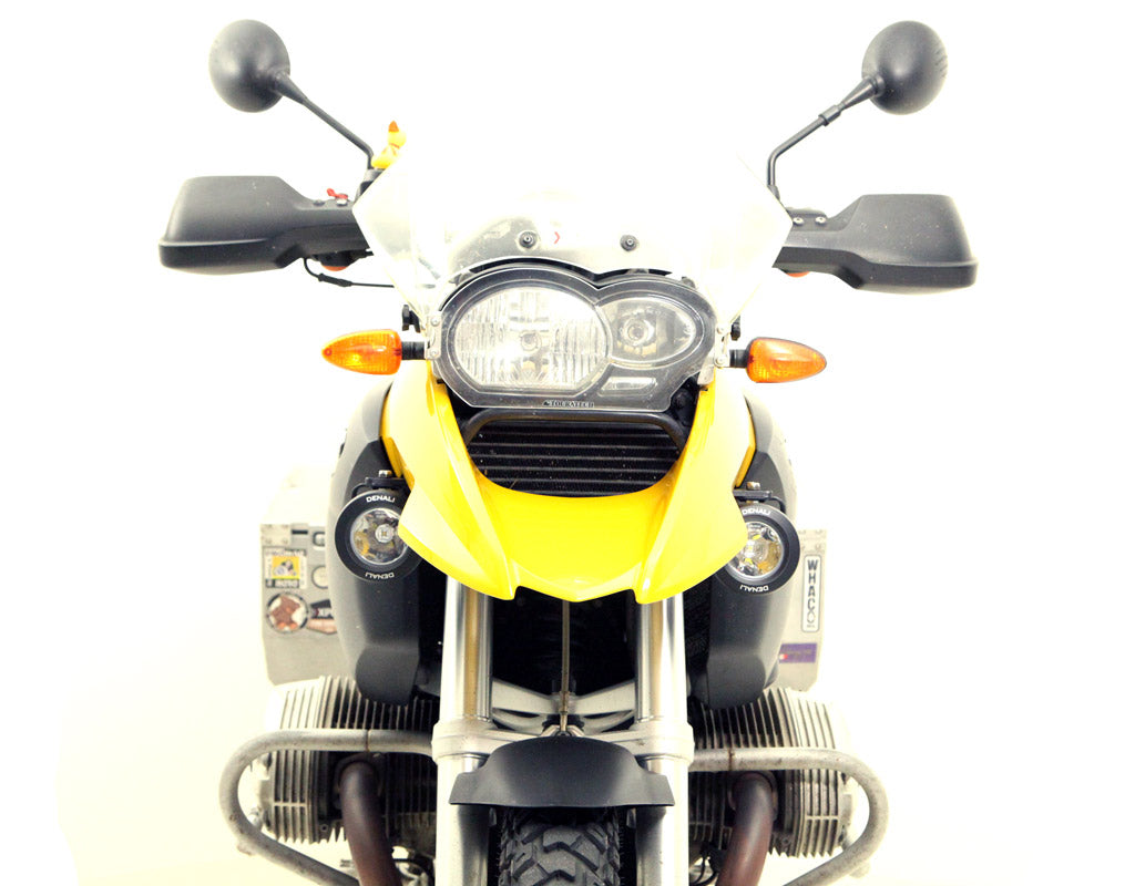 Supporto faretti DENALI montato sulla BMW R 1200 GS