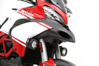 Supporto faretti DENALI montato sulla Ducati Multistrada 1200