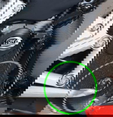 Inserto Protezione Telaio Dx Inferiori Honda Vfr 800 14 Crossrunner 15 11525 Rg FI0090BK - Endurrad