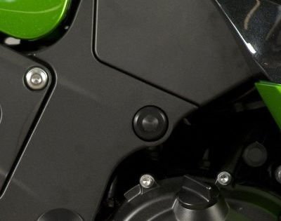 Inserto protezione telaio, anteriore/superiore Kawasaki ZZR 1400 '12 (SET SX - DX) - ENDURRAD