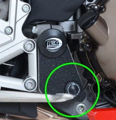 Inserto Protezione Telaio Dx Inferiori Honda Vfr 800 14 Crossrunner 15 11525 Rg FI0090BK - ENDURRAD