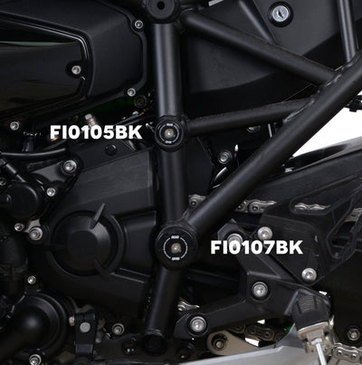 Inserto Protezione Telaio Sx O Dx Ord 2 X Moto Kawasaki H2 H2R H2 Sx FI0105BK R G 55058 - ENDURRAD
