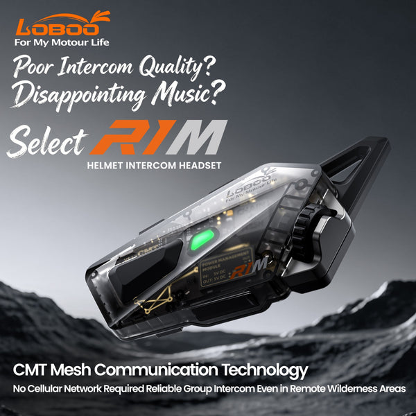 Interfono per casco moto Bluetooth con mesh fino a 24 piloti