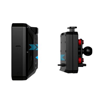 JADO Quick Release Kit Universale per JADO S6 – Staffa Sgancio Rapido con Alimentazione, per Moto e Scooter - ENDURRAD