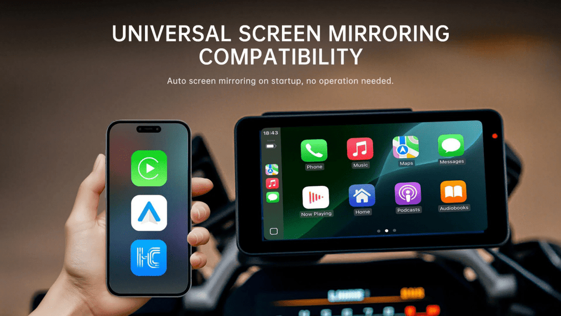 Jado S6 – Monitor Moto 6" Wireless con CarPlay, Android Auto