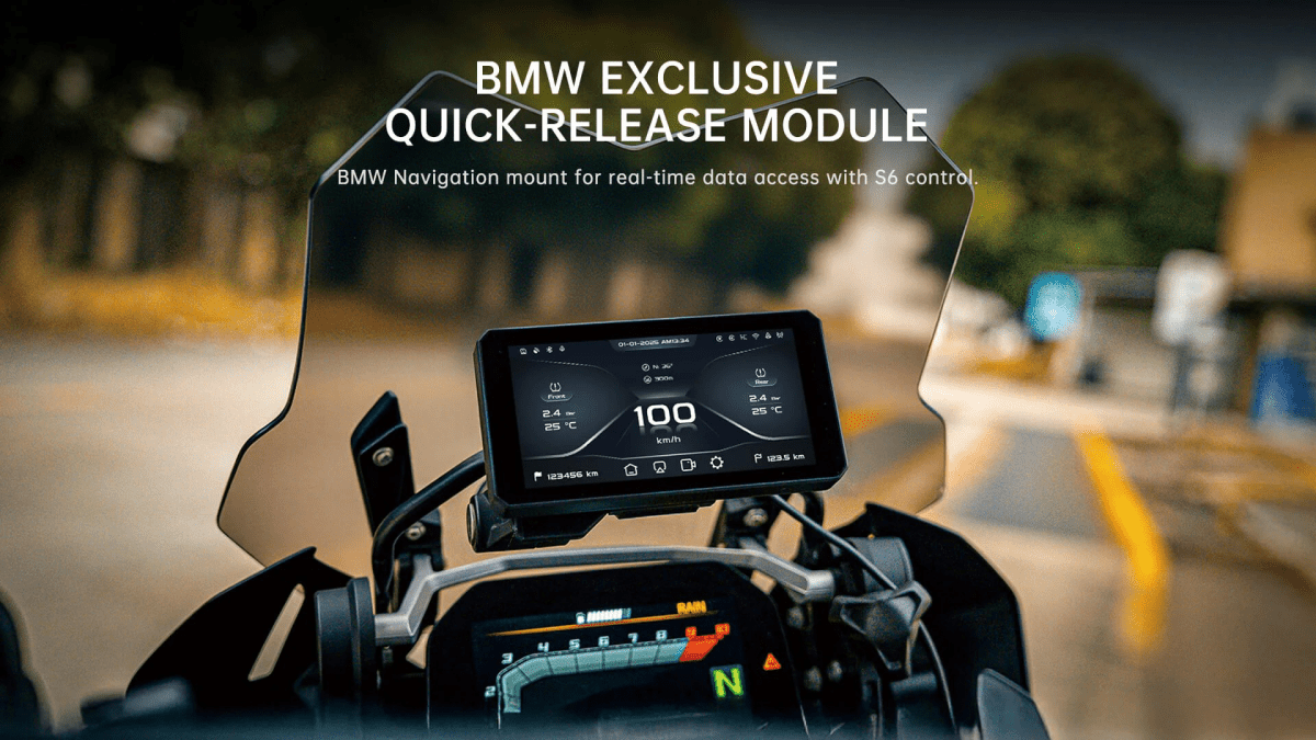 Jado S6 – Monitor Moto 6" Wireless con CarPlay, Android Auto