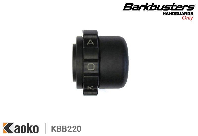 Cruise control meccanico Kaoko con paramani Barkbusters per Kawasaki