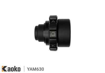 KAOKO stabilizzatore manubrio con cruise control - YAMAHA XT 1200 Z '10 - (con paramani OEM e manopole riscaldate e con Barkbuster - ENDURRAD